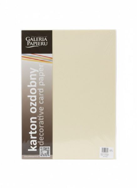 Karton ozdobny A4 (20) Pearl kremowy Argo 210g [205452]