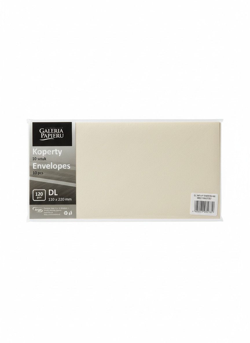 Koperta DL Nature beżowy P 120g (10) 280150 Argo