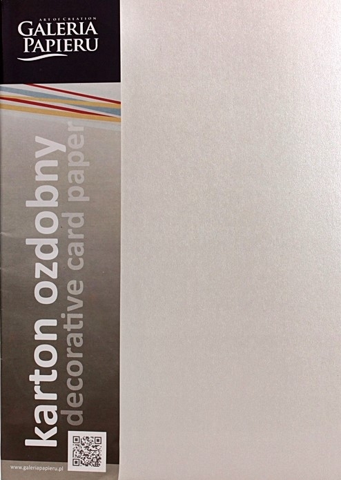 Karton ozdobny A4 20szt. millenium biały Argo 230g