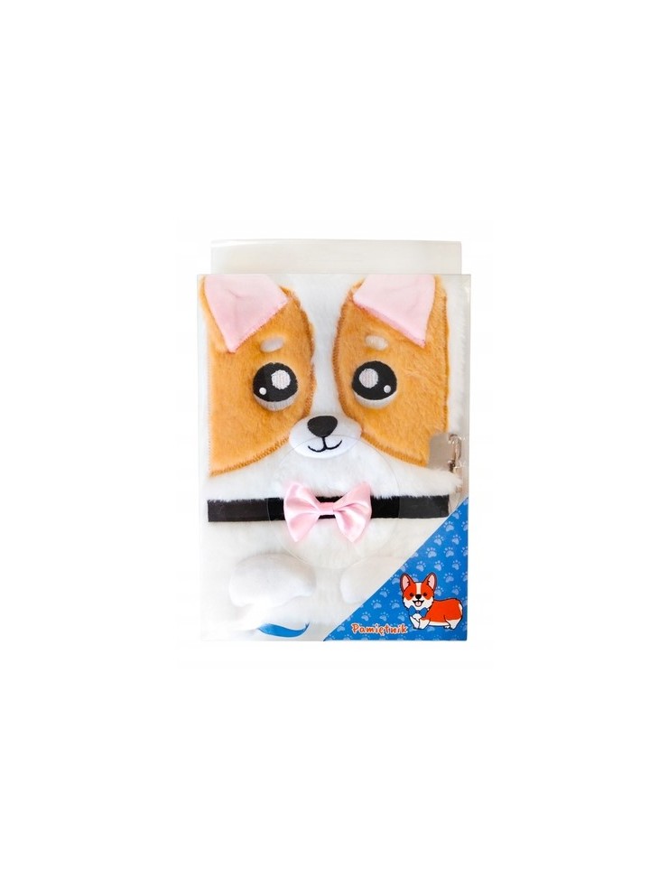 Pamiętnik z kłódką 3D Włochacz A5/96k My Little Friend Corgi 686931 Majewski