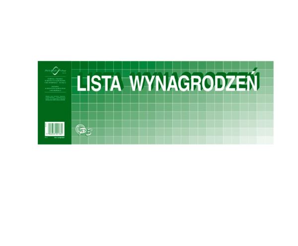 Lista wynagrodzeń 1/2 A3 P03-H/M MiP
