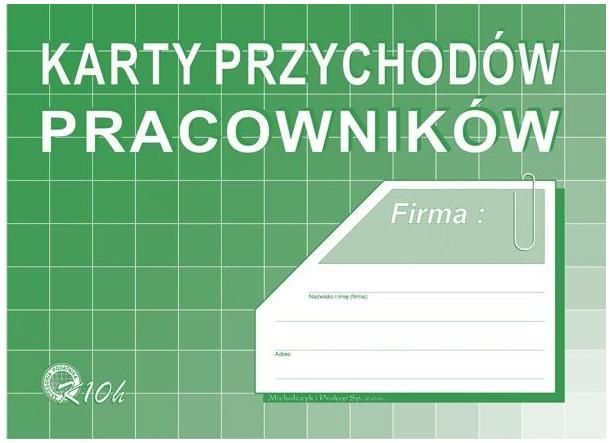 Karty przychodów pracowników K10-H MiP