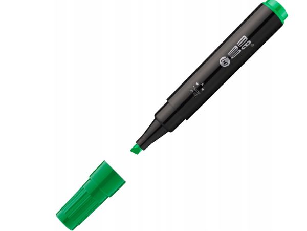 Marker permanentny M201 MemoBe ścięta końcówka 1-4mm zielony