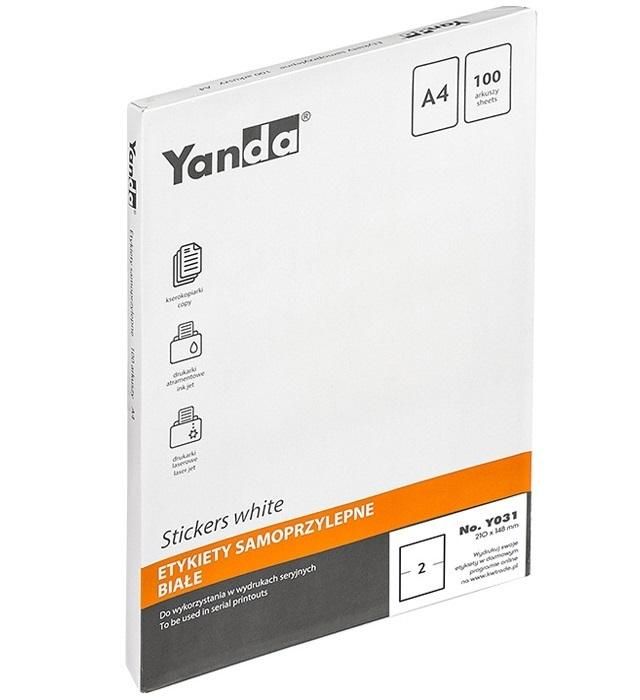 Etykiety Yanda Y031 210x148 (100) 150-1470 Kw Trade