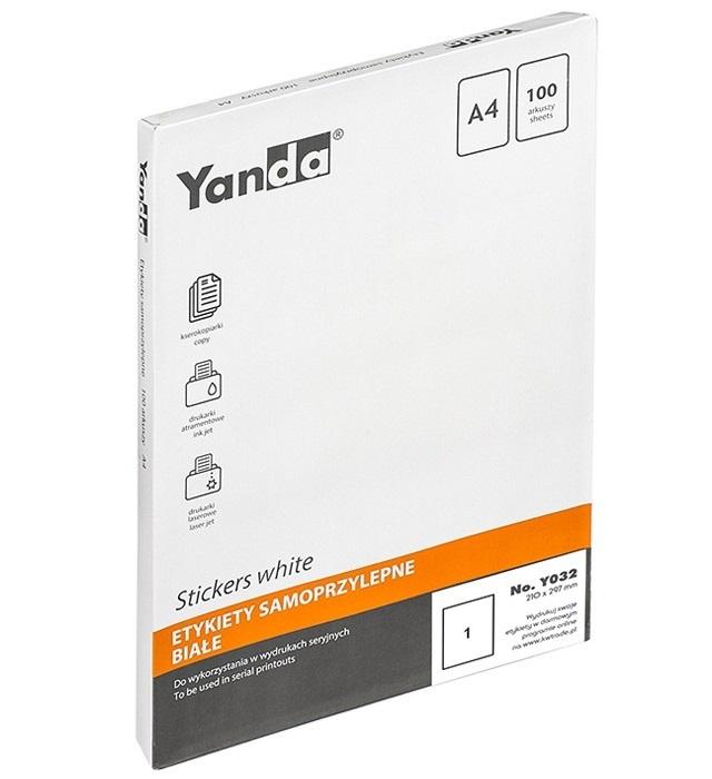 Etykiety Yanda Y032 210x297 (100) 150-1471 Kw Trade