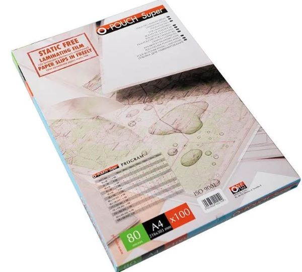 Folia do laminacji A4 216x303 (100)  80mic. błyszcząca