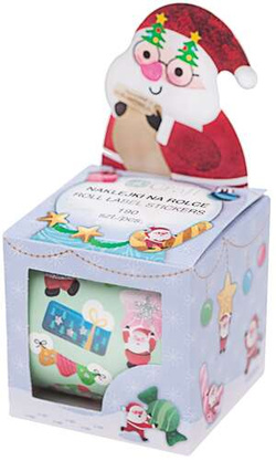 Naklejki na rolce - Mikołaje 190szt DPNK-168 Dalprint