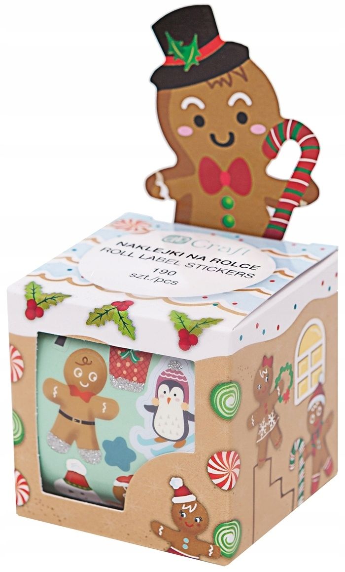 Naklejki na rolce - Pierniczki 190szt DPNK-171 Dalprint