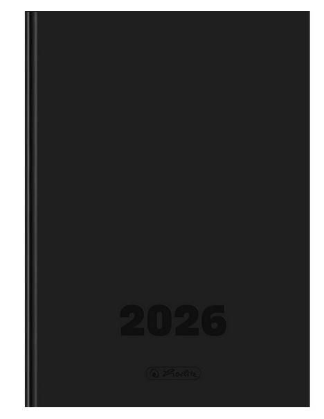 Kalendarz książkowy A4 dzienny Szefa DTP czarny Herlitz