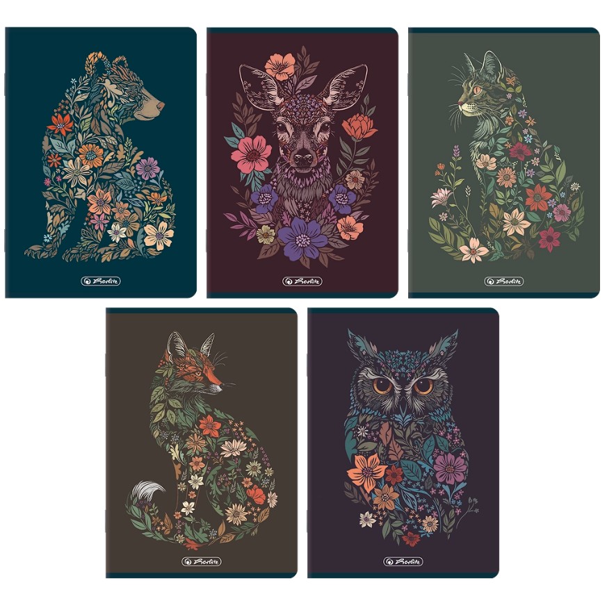Zeszyt A5/60k kratka Florimals Herlitz 400206285