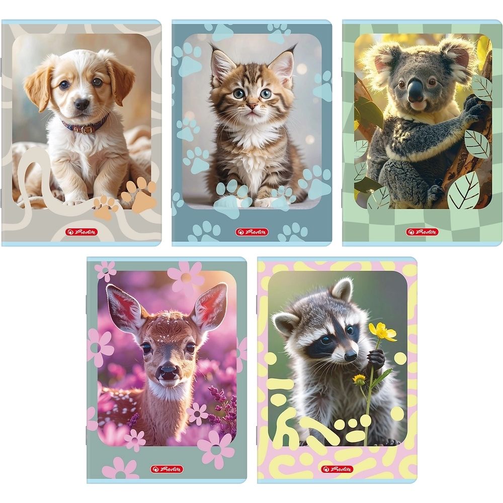 Zeszyt A5/16k linia Animals 400206377 Herlitz