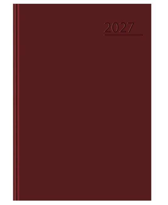 Kalendarz książkowy dzienny A5 Top Basic DTP bordo 400213582