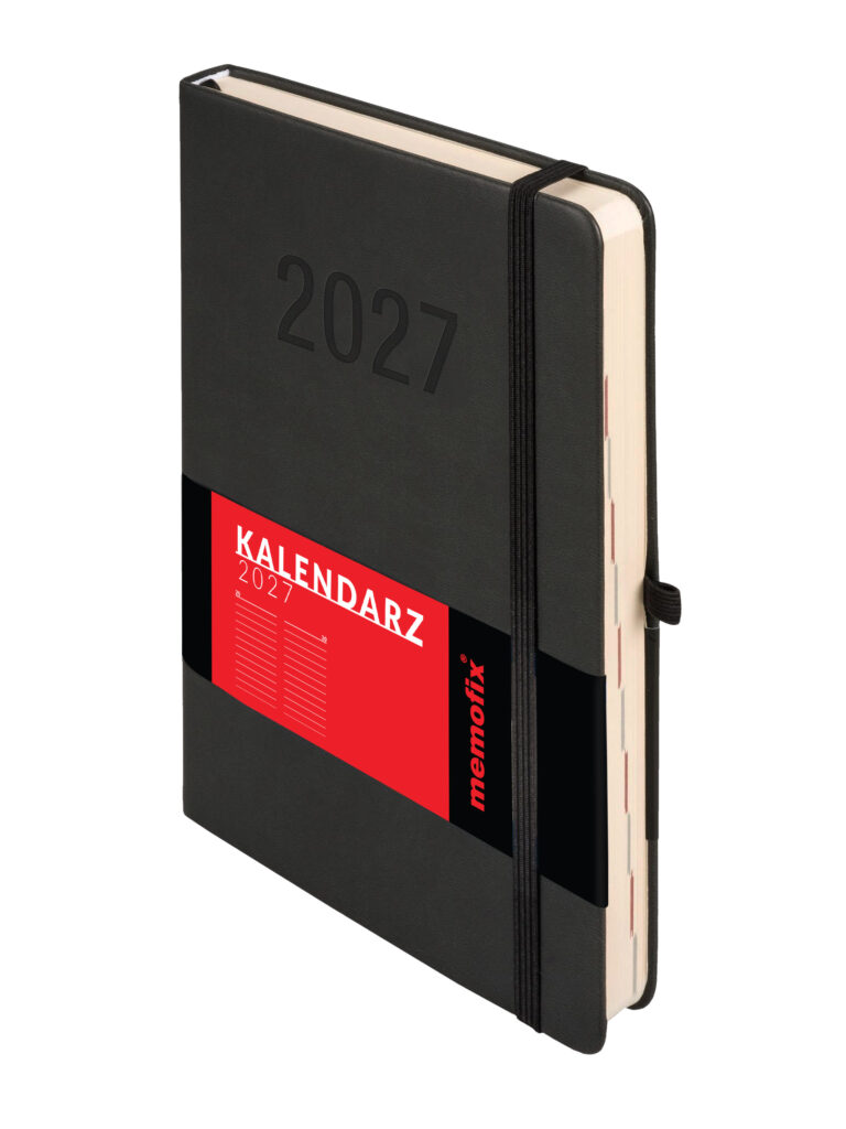 Kalendarz A5 Memofix dzienny czarny Antra