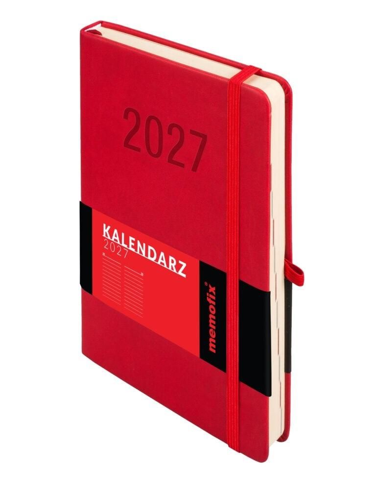 Kalendarz A5 Memofix dzienny czerwony Antra