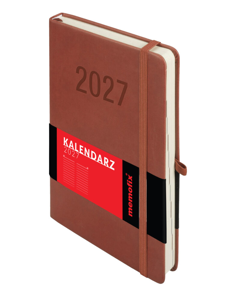 Kalendarz A5 Memofix dzienny mocha mousse Antra
