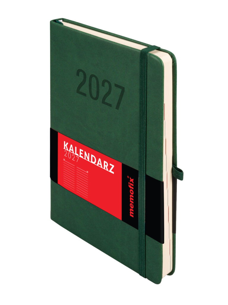 Kalendarz A5 Memofix dzienny zielony Antra