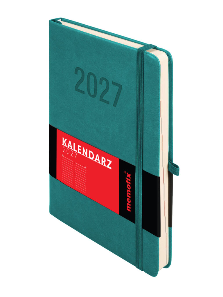 Kalendarz A5 Memofix dzienny turkusowy Antra