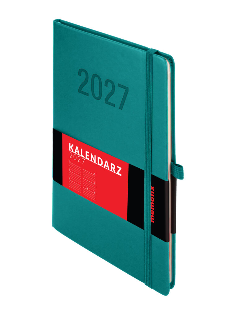 Kalendarz A5 Memofix tygodniowy turkusowy Antra
