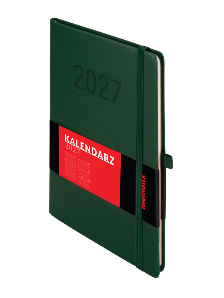 Kalendarz A5 Memofix tygodniowy zielony Antra