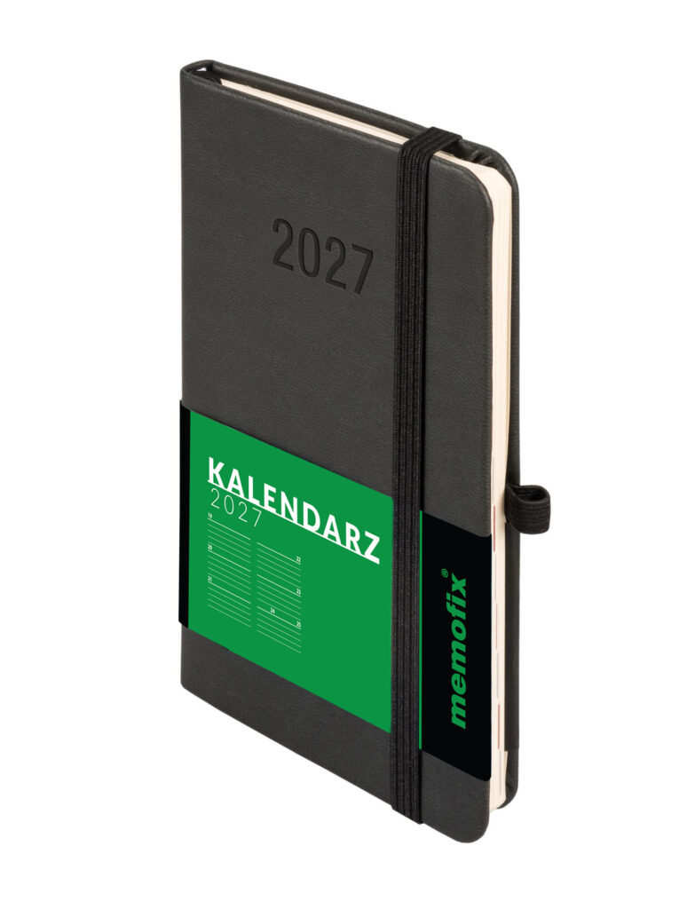 Kalendarz A6 Memofix tygodniowy czarny Antra