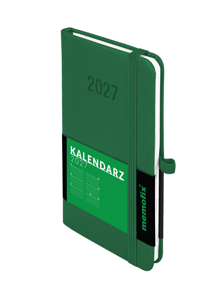 Kalendarz A6 Memofix tygodniowy zielony Antra