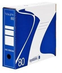 Pudło archiwizacyjne 80mm VauPe niebieskie. 434/03