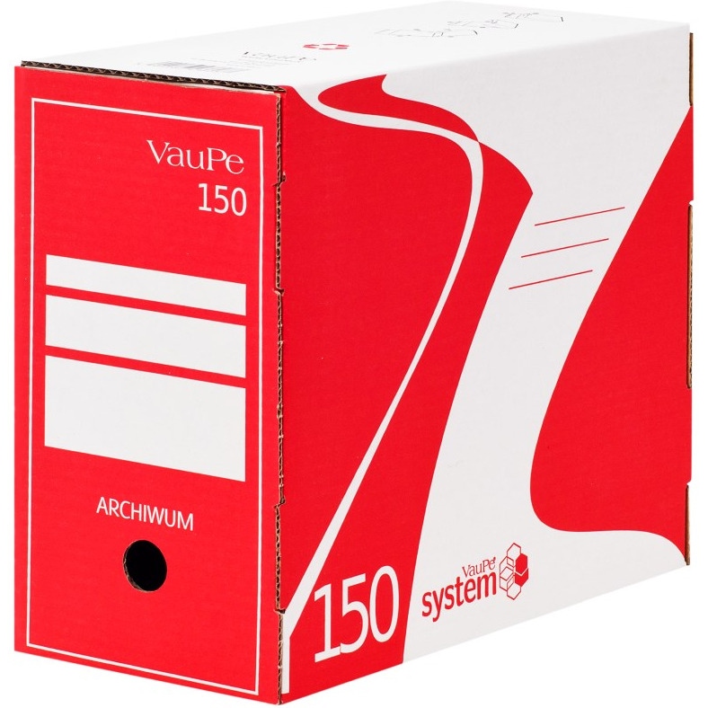 Pudło archiwizacyjne 150mm VauPe czerwone 436/01