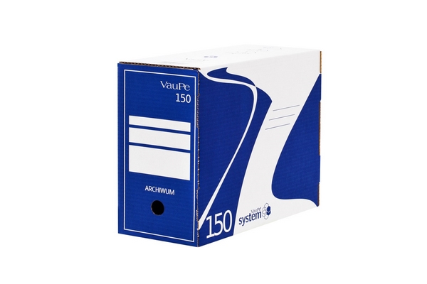 Pudło archiwizacyjne 150mm VauPe  niebieskie 436/03