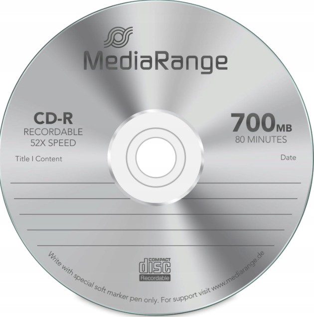 Płyta CD-R 700/80 Slim (1) Mediarange