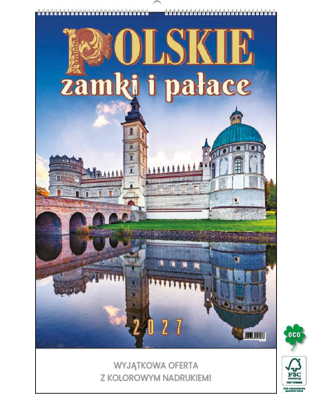 Kalendarz wieloplanszowy standard Polskie zamki i pałace WP126 Jotan