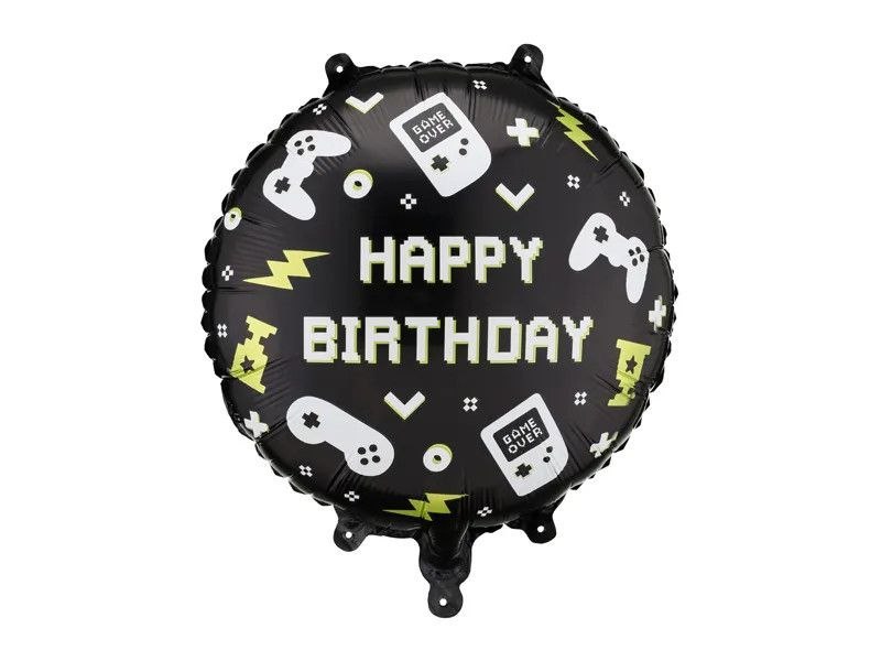 Balon foliowy pastylka "Happy Birthday" 35x35cm FB344 PartyDeco