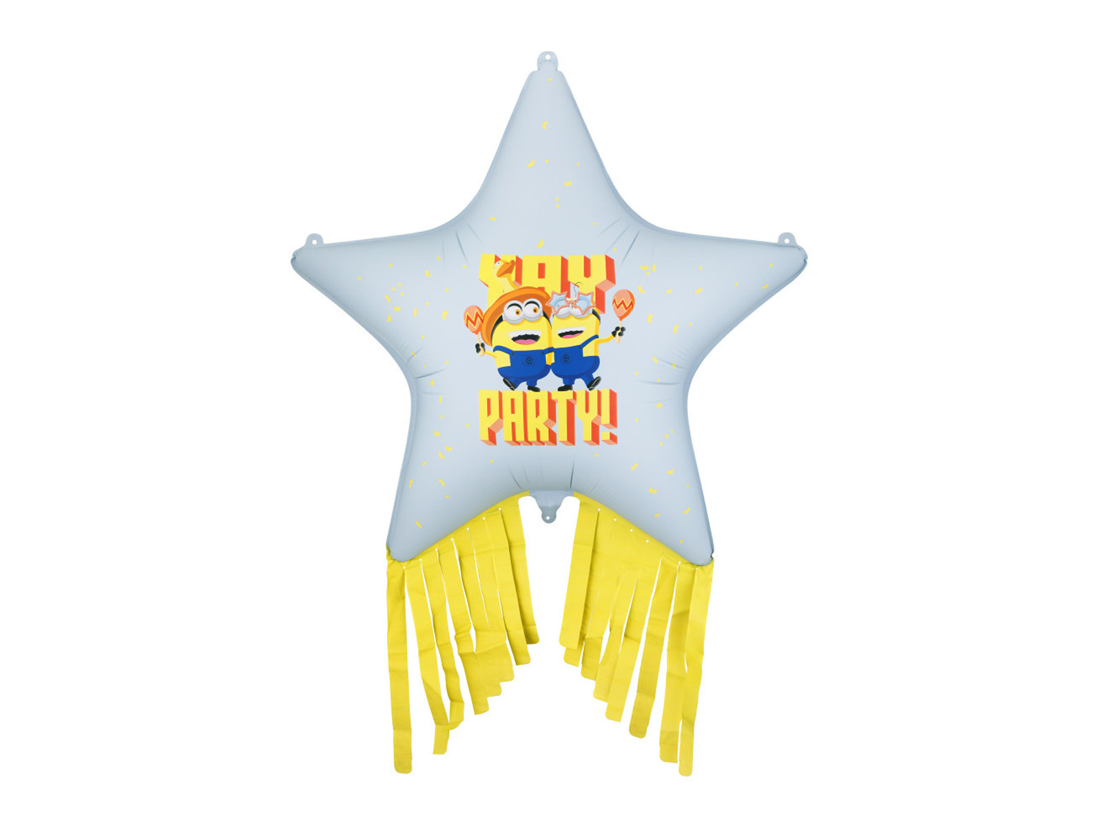 Balon foliowy Gwiazda z frędzlami Minionki 72x72cm FB326 PartyDeco