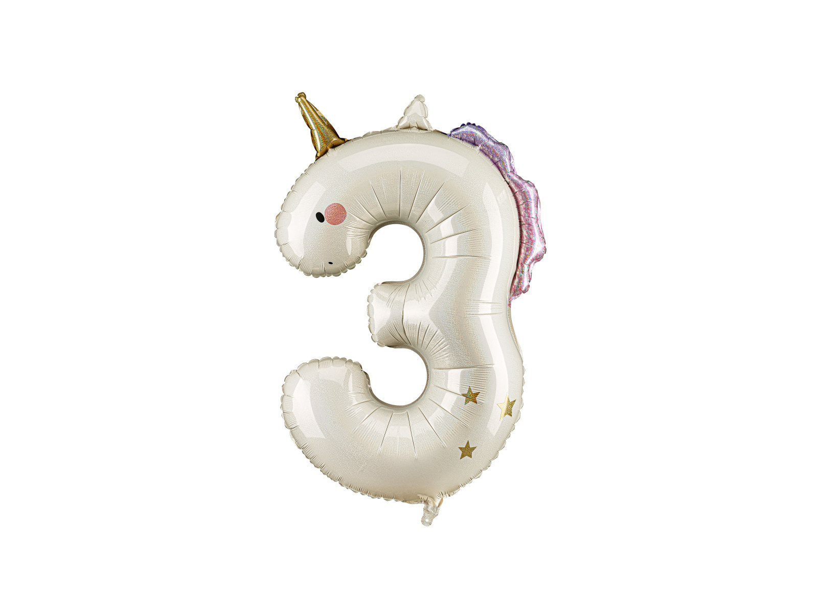 Balon foliowy Cyfra "3" Jednorożec 93cm FB359-3 PartyDeco