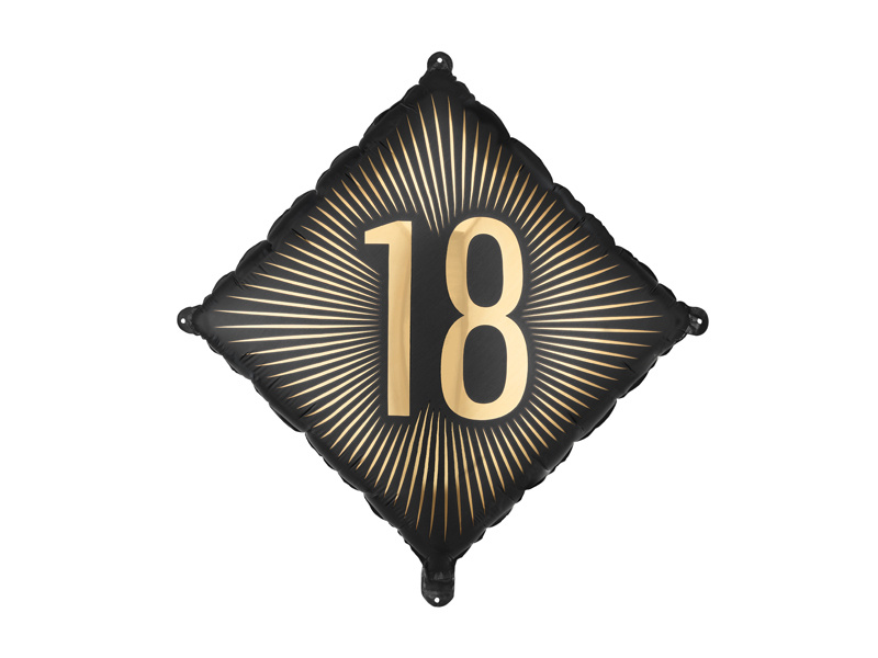 Balon foliowy "18" 46x46cm FB362-18 PartyDeco