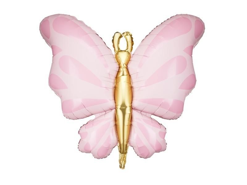 Balon foliowy Motyl 69x69cm róż FB248-081 PartyDeco