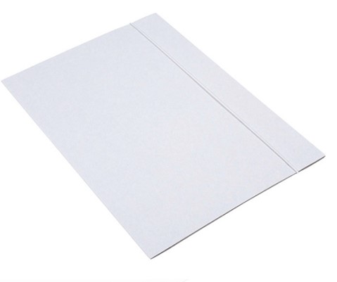 Teczka z gumka A4 biala (1) KONFEX 300g TG07