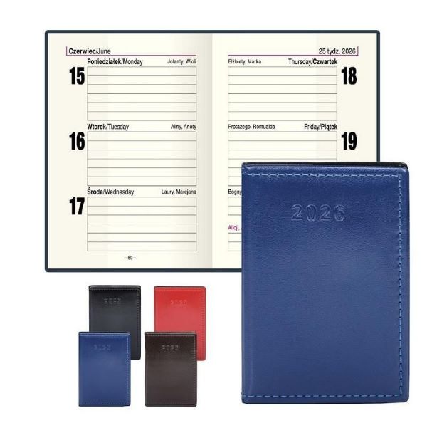 Kalendarz książkowy A7 tygodniowy Lira 2884 TOMPRESS