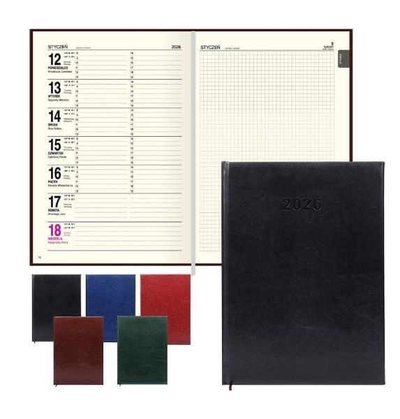 Kalendarz  książkowy A4 tygodniowy Agenda 3059 TOMPRESS