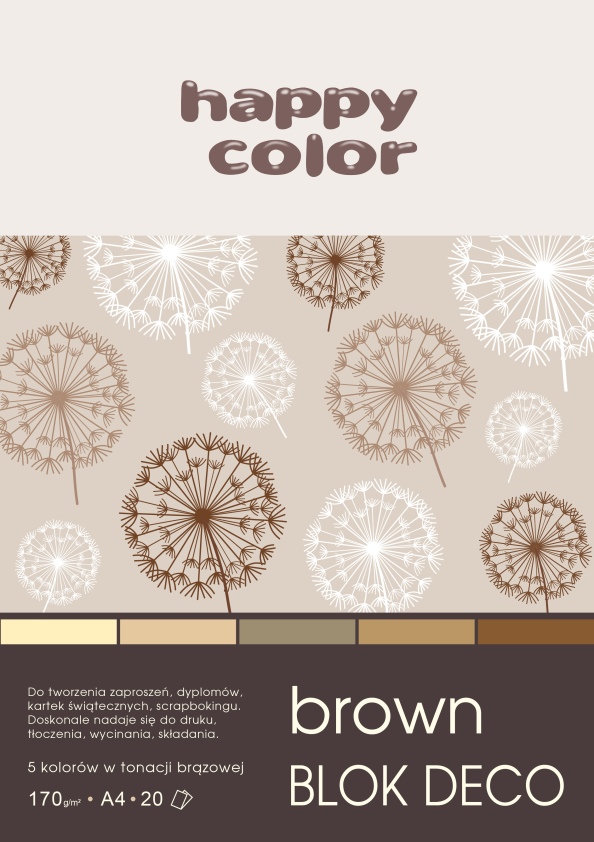 Blok Deco A4 20ark Happy Color 5kol  Brown Staedtler HA 3717 2030-072