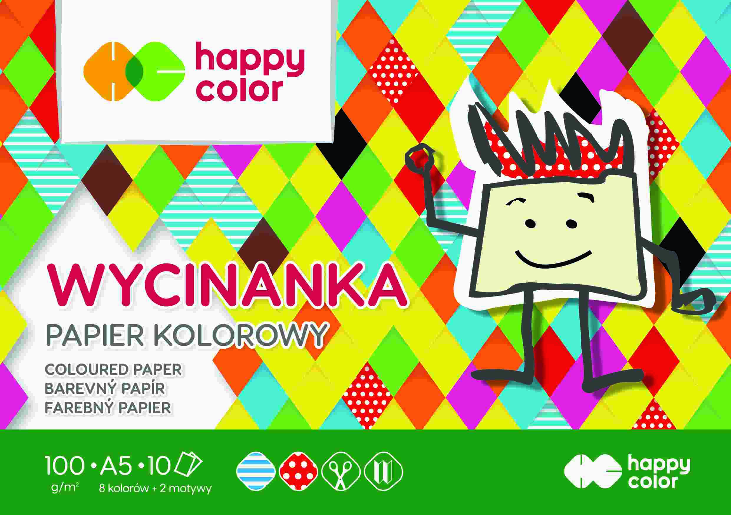 Blok Wycinanka A5/10 100g Happy Color HA 3710 1520-A10