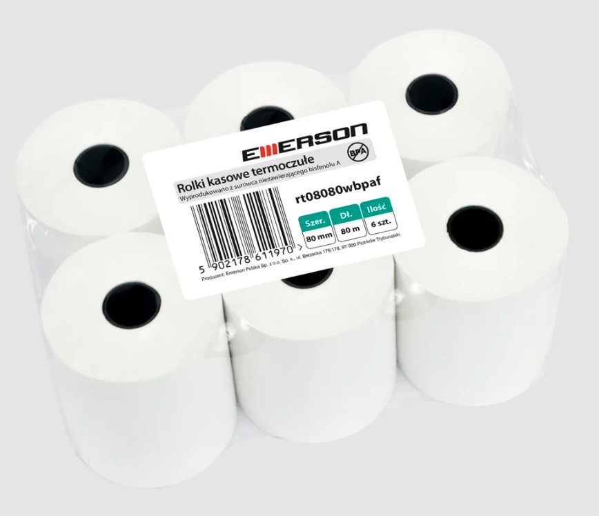 Rolka termiczna 80mmx80m (1szt) 38086C Papirus II