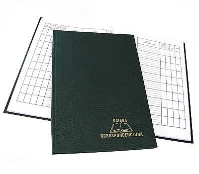 Książka koresp. A4/ 96k oprawa zielona