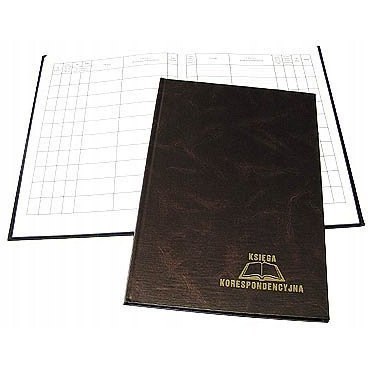 Książka koresp. A4/ 96k oprawa brązowa