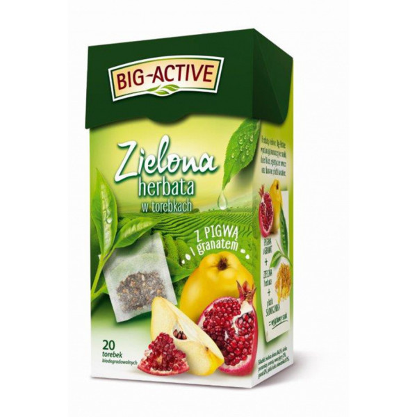 Herbata Big Activ zielona z pigwą (20tb)
