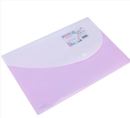 Teczka kopertowa na zatrzask FC DELI seria MACARON fioletowa E5506_VIOLET WPC