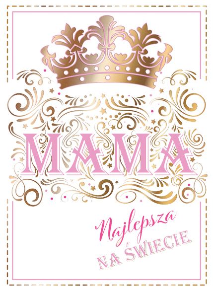 Karnet B6 Mama pink Henry