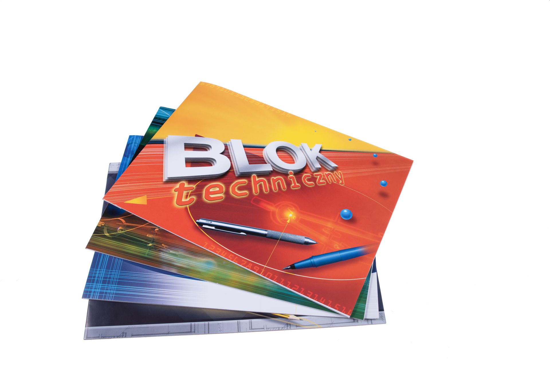 Blok techniczny A4 10k. biały Kreska