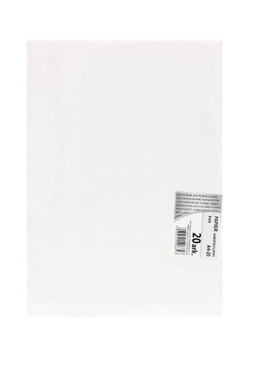 Papier samoprzylepny  A4 (20) bialy Kreska