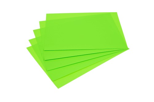 Papier samoprzylepny  A4 (20) zielony ( fluo )  Kreska