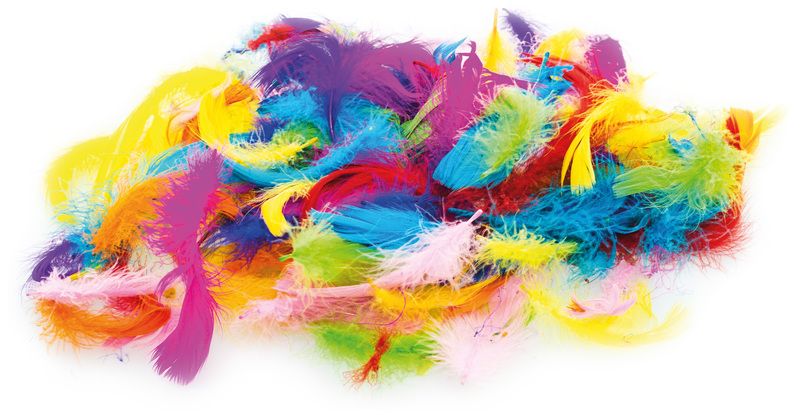 Piórka 7g (5-12cm) P7-MIX kolorowe Brewis